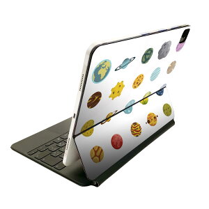 Magic Keyboard 12.9インチ iPad Pro(第4世代、第5世代、第6世代)対応 apple アップル アイパッド 全面スキンシール フル 前面 背面 保護シール 人気 015953 太陽系 宇宙 惑星