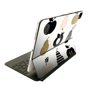 Magic Keyboard 12.9インチ iPad Pro(第4世代、第5世代、第6世代)対応 apple アップル アイパッド 全面スキンシール フル 前面 背面 保護シール 人気 食べ物 リンゴ なし 果実 016373