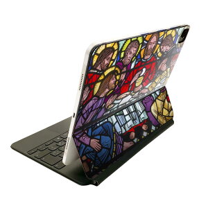 Magic Keyboard 12.9インチ iPad Pro(第4世代、第5世代、第6世代)対応 apple アップル アイパッド 全面スキンシール フル 前面 背面 保護シール 人気 絵画 ステンドグラス 016393