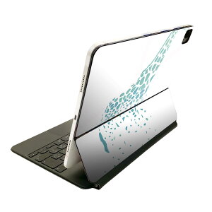 Magic Keyboard 用 スキンシール 11インチ iPad Pro用 第1-4世代 iPad Air 第4-5世代 対応 全面スキンシール フル 前面 背面 保護シール 人気 017524 アニマル  キリン だまし絵 麒麟