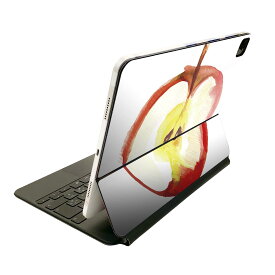Magic Keyboard 用 スキンシール 11インチ iPad Pro用 第1-4世代 iPad Air 第4-5世代 対応 全面スキンシール フル 前面 背面 保護シール 人気 017535 果物 リンゴ　りんご　Apple