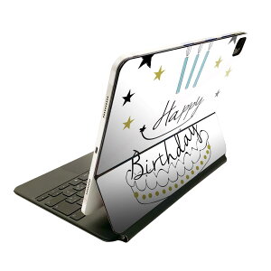 Magic Keyboard �p �X�L���V�[�� 11�C���` iPad Pro�p ��1-4���� iPad Air ��4-5���� �Ή� �S�ʃX�L���V�[�� �t�� �O�� �w�� �ی�V�[�� �l�C 017794 Happy Birthday Birthday �P�[�L �� �������