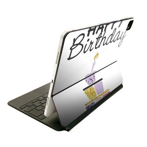 Magic Keyboard �p �X�L���V�[�� 11�C���` iPad Pro�p ��1-4���� iPad Air ��4-5���� �Ή� �S�ʃX�L���V�[�� �t�� �O�� �w�� �ی�V�[�� �l�C 017796 Happy Birthday Birthday �P�[�L �J���t��