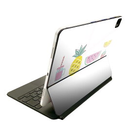 Magic Keyboard 12.9インチ iPad Pro（第4世代、第5世代、第6世代）対応 apple アップル アイパッド　全面スキンシール フル 前面　背面 保護シール 人気 017812 夏　summer　 スイカ　パイナップル　ジュース