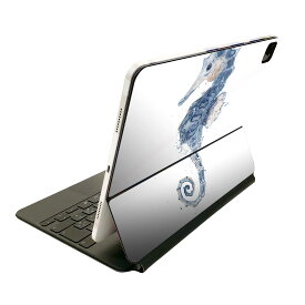 Magic Keyboard 12.9インチ iPad Pro（第4世代、第5世代、第6世代）対応 apple アップル アイパッド　全面スキンシール フル 前面　背面 保護シール 人気 017848 海の中 Underwater　タツノオトシゴ　海の中