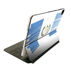 Magic Keyboard 12.9インチ iPad Pro(第4世代、第5世代、第6世代)対応 apple アップル アイパッド 全面スキンシール フル 前面 背面 保護シール 人気 018460 国旗 guatemala グアテマラ