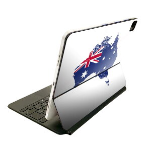 Magic Keyboard 12.9インチ iPad Pro(第4世代、第5世代、第6世代)対応 apple アップル アイパッド 全面スキンシール フル 前面 背面 保護シール 人気 018765 国旗 australia オーストラリア