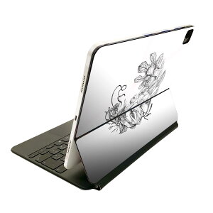 Magic Keyboard 12.9�C���` iPad Pro�i��4����A��5����A��6����j�Ή� apple �A�b�v�� �A�C�p�b�h�@�S�ʃX�L���V�[�� �t�� �O�ʁ@�w�� �ی�V�[�� �l�C 019561 �t�H���g flower ���m�N�� ��