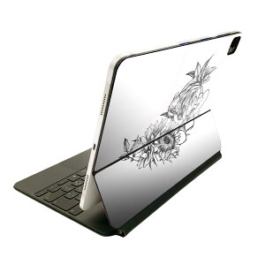 Magic Keyboard p XLV[ 11C` iPad Prop 1-4 iPad Air 4-5 Ή SʃXLV[ t O w یV[ lC 019563 tHg flower mN 