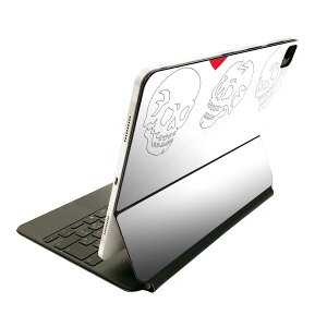 Magic Keyboard 用 スキンシール 11インチ iPad Pro用 第1-4世代 iPad Air 第4-5世代 対応 全面スキンシール フル 前面 背面 保護シール 人気 019983 デザイン 馬 骨