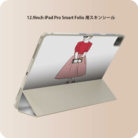 iPad Smart Folio 用 12.9インチ iPad Pro（第4世代、第5世代、第6世代）対応 apple アップル アイパッド　全面スキンシール フル 前面　背面 保護シール 人気 010901 ファッション　サングラス　ピンク