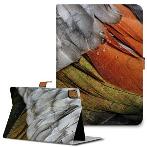 iPad10.9 第10世代 iPadPro13(M4) iPadPro11(M4) iPadPro11第1/2/3世代 iPadMini 第6世代 iPadAir第4世代 iPadAir13(M2) 用 タブレット ケース Apple アップル iPad専用ケース 手帳型 カバー 二つ折り 革 羽 鳥 動物 023273