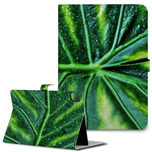 iPad10.9 第10世代 iPadPro13(M4) iPadPro11(M4) iPadPro11第1/2/3世代 iPadMini 第6世代 iPadAir第4世代 iPadAir13(M2) 用 タブレット ケース Apple アップル iPad専用ケース 手帳型 カバー 二つ折り 革 モンステラ 葉っ