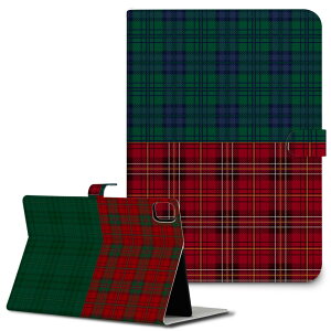 iPad10.9 第10世代 iPadPro13(M4) iPadPro11(M4) iPadPro11第1/2/3世代 iPadMini 第6世代 iPadAir第4世代 iPadAir13(M2) 用 タブレット ケース Apple アップル iPad専用ケース 手帳型 カバー 二つ折り 革 チェック 模様 006