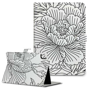 iPad10.9 第10世代 iPadPro13(M4) iPadPro11(M4) iPadPro11第1/2/3世代 iPadMini 第6世代 iPadAir第4世代 iPadAir13(M2) 用 タブレット ケース Apple アップル iPad専用ケース 手帳型 カバー 二つ折り 革 花  イラスト