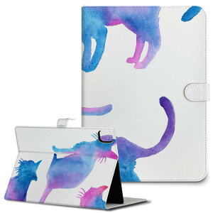 iPad10.9 第10世代 iPadPro13(M4) iPadPro11(M4) iPadPro11第1/2/3世代 iPadMini 第6世代 iPadAir第4世代 iPadAir13(M2) 用 タブレット ケース Apple アップル iPad専用ケース 手帳型 カバー 二つ折り 革 猫 水彩 動物 013