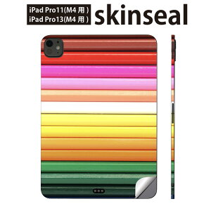 iPadPro 11(M4) iPadPro 13(M4) 2024年発売 第5世代 用 スキンシール 11インチ 13インチ ipad pro 対応 ノートパソコン カバー ケース フィルム ステッカー アクセサリー 保護 鉛筆 カラフル 001542