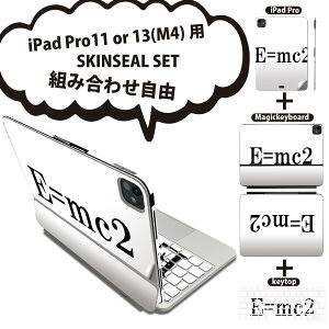iPad Pro11(M4)�p iPad Pro13(M4)�p �X�L���V�[�� 11�C���` 13�C���` Magic Keyboard keytop 2024�N���� ��5���� �Ή� �e��Z�b�g �g�ݍ��킹���R �S�� �t�� �O�� �w�� �ی�V�[�� �l�C �A�C���V���^�C�� E=mc2 ��