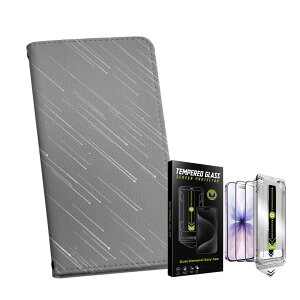 iPhone 16e �p �蒠�^�P�[�X �K���X�t�B���� 2�� �Z�b�g �e�L�����A ���ʑΉ� �蒠�^�P�[�X �J�o�[ �}�O�l�b�g�� �s�^�b�ƕ܂� ���U�[�P�[�X �J�[�h���[ �|�P�b�g igcase 001752 �J�@����