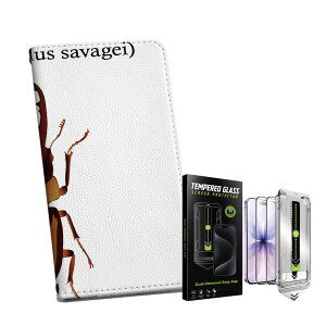 iPhone 16e �p �蒠�^�P�[�X �K���X�t�B���� 2�� �Z�b�g �e�L�����A ���ʑΉ� �蒠�^�P�[�X �J�o�[ �}�O�l�b�g�� �s�^�b�ƕ܂� ���U�[�P�[�X �J�[�h���[ �|�P�b�g igcase 020006 stag beetle �N���K�^