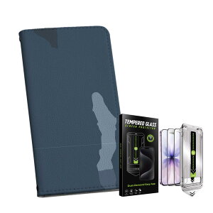 iPhone Air �p �蒠�^�P�[�X �K���X�t�B���� 2�� �Z�b�g �e�L�����A ���ʑΉ� �蒠�^�P�[�X �J�o�[ �}�O�l�b�g�� �s�^�b�ƕ܂� ���U�[�P�[�X �J�[�h���[ �|�P�b�g igcase 004050 ���ʁ@�J���t���@