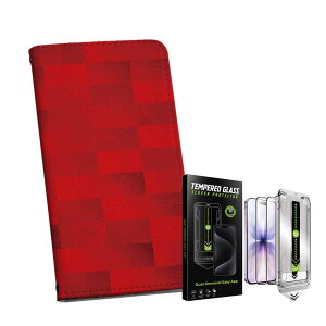 iPhone 16e �p �蒠�^�P�[�X �K���X�t�B���� 2�� �Z�b�g �e�L�����A ���ʑΉ� �蒠�^�P�[�X �J�o�[ �}�O�l�b�g�� �s�^�b�ƕ܂� ���U�[�P�[�X �J�[�h���[ �|�P�b�g igcase 006762 �ԁ@���b�h�@�͗l