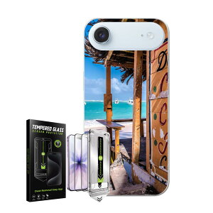 iPhone Air �p �X�}�z�J�o�[ �K���X�t�B���� 2�� �Z�b�g �e�L�����A ���ʑΉ� �P�[�X �J�o�[ �n�[�h�P�[�X igcase 025641 �C�@�r�[�`�@�g���s�J��