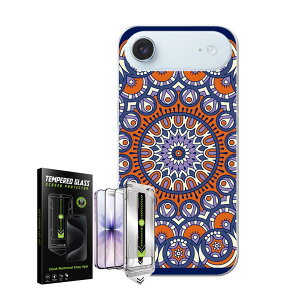iPhone Air �p �X�}�z�J�o�[ �K���X�t�B���� 2�� �Z�b�g �e�L�����A ���ʑΉ� �P�[�X �J�o�[ �n�[�h�P�[�X igcase 010134 �A�W�A���@�͗l�@�I�����W
