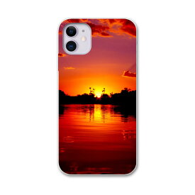 iPhone11 pro 5.8 インチ 専用 ソフトケース docomo ドコモ ソフトケース スマホカバー スマホケース ケース カバー tpu 001033 写真・風景 夕日　水面