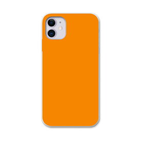 iPhone11 6.1インチ 専用 ソフトケース docomo ドコモ ソフトケース スマホカバー スマホケース ケース カバー tpu 012231 オレンジ　単色　シンプル