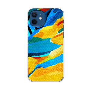 iPhone12 mini 5.4インチ 専用ハードケース アイフォン12 mini 用カバー igcase 各キャリア対応 スマホカバー カバー ケース pc ハードケース 012168 黄色 青 絵画