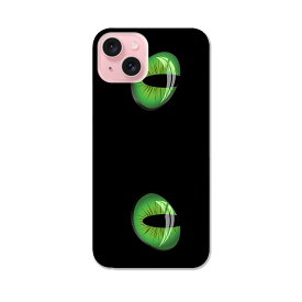 iPhone15 6.1インチ tpu 各キャリア共通 スマホ カバー ケース スマホケース スマホカバー TPU ソフトケース 000090 猫　黒猫　黒　目