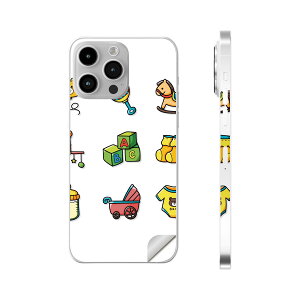 iPhone14 iPhone15 用 スキンシール 全面スキンシール フル 背面 側面 ステッカー 保護シール iphone14plus iphone14pro iphone14promax iphone15plus iphone15pro iphone15promax 各種対応 赤ちゃん おもちゃ 積み木 01