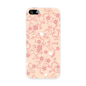 iphone5au iPhone 5 アイフォーン APPLE au エーユー スマホ カバー スマホケース ハード pc ケース ハードケース 桜　ピンク　花柄 フラワー 000126