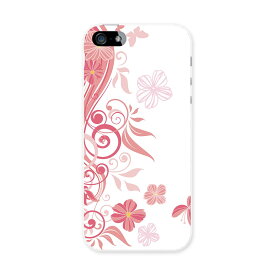 iphone5au iPhone 5 アイフォーン APPLE au エーユー スマホ カバー スマホケース ハード pc ケース ハードケース 花　フラワー　ピンク フラワー 001972