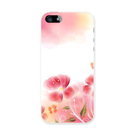 iphone5au iPhone 5 アイフォーン APPLE au エーユー スマホ カバー スマホケース ハード pc ケース ハードケース 花　フラワー　ピンク フラワー 001993