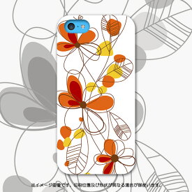 iphone5c iPhone 5c アイフォン SoftBank ソフトバンク スマホ カバー ケース スマホケース スマホカバー PC ハードケース 花　フラワー　オレンジ フラワー 001878