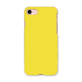 iphone8 iphone 8 アイフォーン softbank ソフトバンク スマホ カバー スマホケース スマホカバー PC ハードケース 008966 シンプル　無地　黄色
