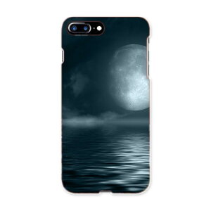 iphone7plus iphone7 plus softbank ソフトバンク スマホ カバー ケース スマホケース スマホカバー PC ハードケース 海 夜 月 写真・風景 006034