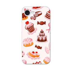iPhone 16e 用 各キャリア 共通対応 ハードケース ケース カバー ハードケース 000833 スイーツ ケーキ