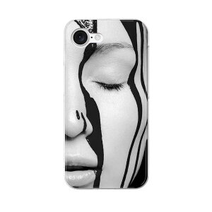 iPhone 16e 用 各キャリア 共通対応 ハードケース ケース カバー ハードケース 022989 人物 写真 モノクロ