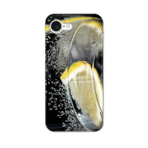 iPhone 16e 用 各キャリア 共通対応 ハードケース ケース カバー ハードケース 023026 レモン 飲み物 写真
