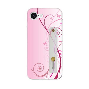 【送料無料】iPhone 16e 用 各キャリア 共通対応 iphone16e ハードケース スマホ ベルト付 スマホバンド 落下防止 シリコン スタンド機能付 スリム 背面 片手持ち カバー 携帯リング フィンガーリ