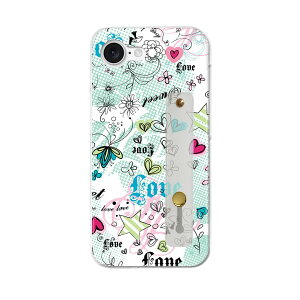 【送料無料】iPhone 16e 用 各キャリア 共通対応 iphone16e ハードケース スマホ ベルト付 スマホバンド 落下防止 シリコン スタンド機能付 スリム 背面 片手持ち カバー 携帯リング フィンガーリ