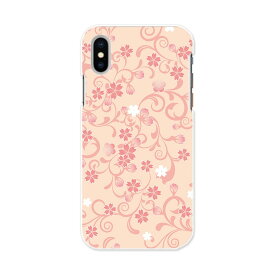 iPhone X XS 専用 TPUケース igcase スマホカバー カバー ケース ソフトケース 000126 フラワー 桜　ピンク　花柄