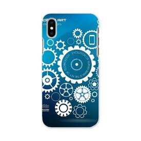 iPhone X XS 専用 TPUケース igcase スマホカバー カバー ケース ソフトケース 004916 クール インテリ　ネジ　青