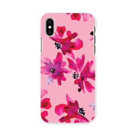 iPhone X XS 専用 TPUケース igcase スマホカバー カバー ケース ソフトケース 012719 ピンク　花　花柄