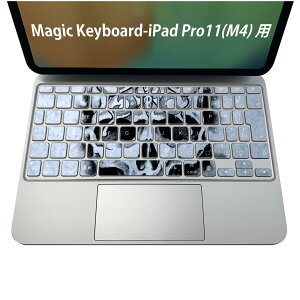 Magic Keyboard ��p iPadPro11inch 13inch(M4) 2024 ��5���� �Ή� �L�[�{�[�h�p�X�L���V�[�� �L�[�g�b�v �X�e�b�J�[ �A�C�p�b�h �m�[�g�p�\�R�� �A�N�Z�T���[ �ی� 020806 �}�X�N�f�U�C�� �F�� �f�� ������