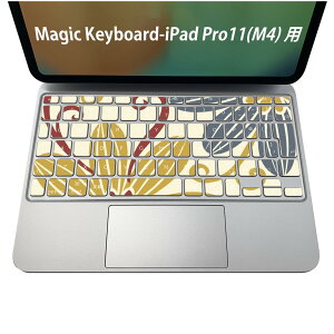 Magic Keyboard ��p iPadPro11inch 13inch(M4) 2024 ��5���� �Ή� �L�[�{�[�h�p�X�L���V�[�� �L�[�g�b�v �X�e�b�J�[ �A�C�p�b�h �m�[�g�p�\�R�� �A�N�Z�T���[ �ی� 020806 �}�X�N�f�U�C�� �F�� �f�� �ԁ@��