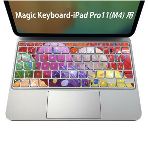Magic Keyboard ��p iPadPro11inch 13inch(M4) 2024 ��5���� �Ή� �L�[�{�[�h�p�X�L���V�[�� �L�[�g�b�v �X�e�b�J�[ �A�C�p�b�h �m�[�g�p�\�R�� �A�N�Z�T���[ �ی� 020806 �}�X�N�f�U�C�� �F�� �f�� �ā@��